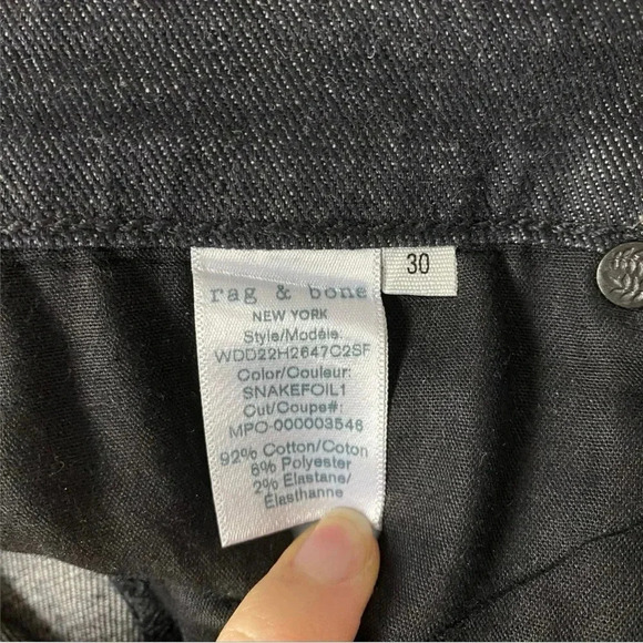 RAG & BONE Nina cropped high-rise straight-leg jeans - Picture 10 of 15